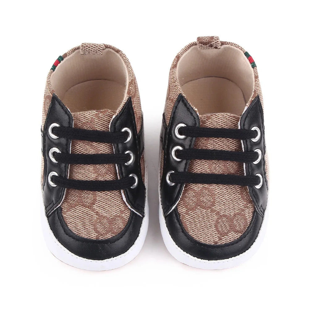 Newborn Baby Boy Shoes Casual High Top Non-Slip Sneakers