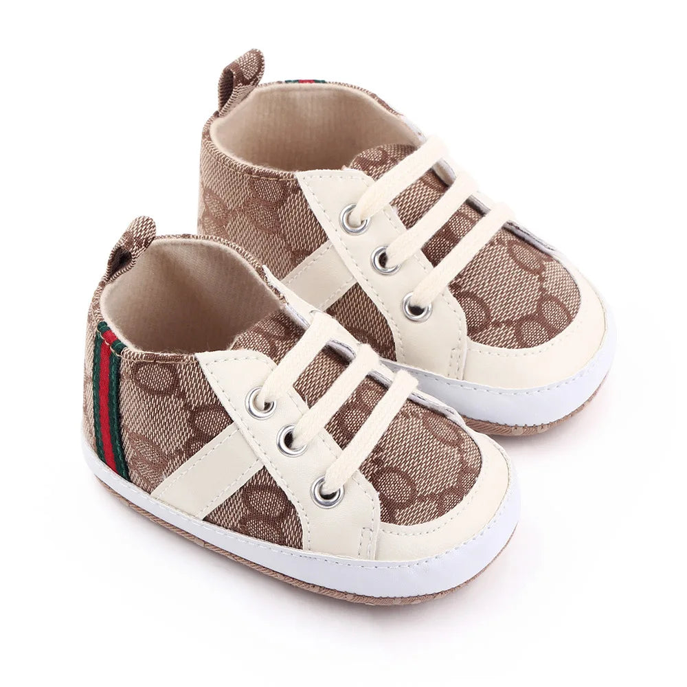 Newborn Baby Boy Shoes Casual High Top Non-Slip Sneakers