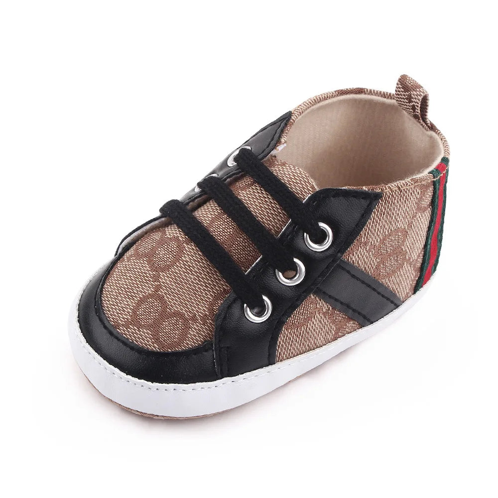Newborn Baby Boy Shoes Casual High Top Non-Slip Sneakers