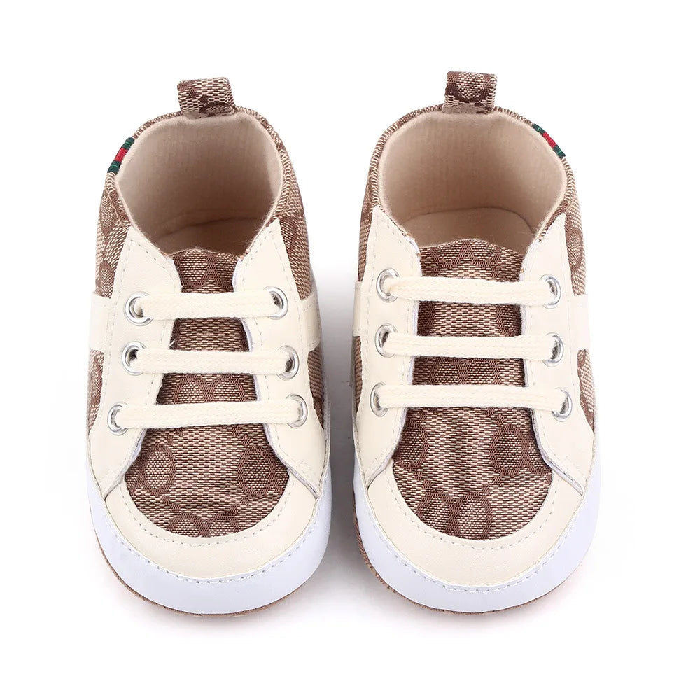 Newborn Baby Boy Shoes Casual High Top Non-Slip Sneakers