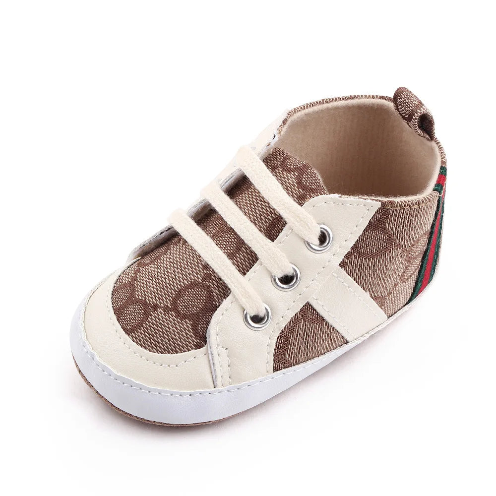 Newborn Baby Boy Shoes Casual High Top Non-Slip Sneakers