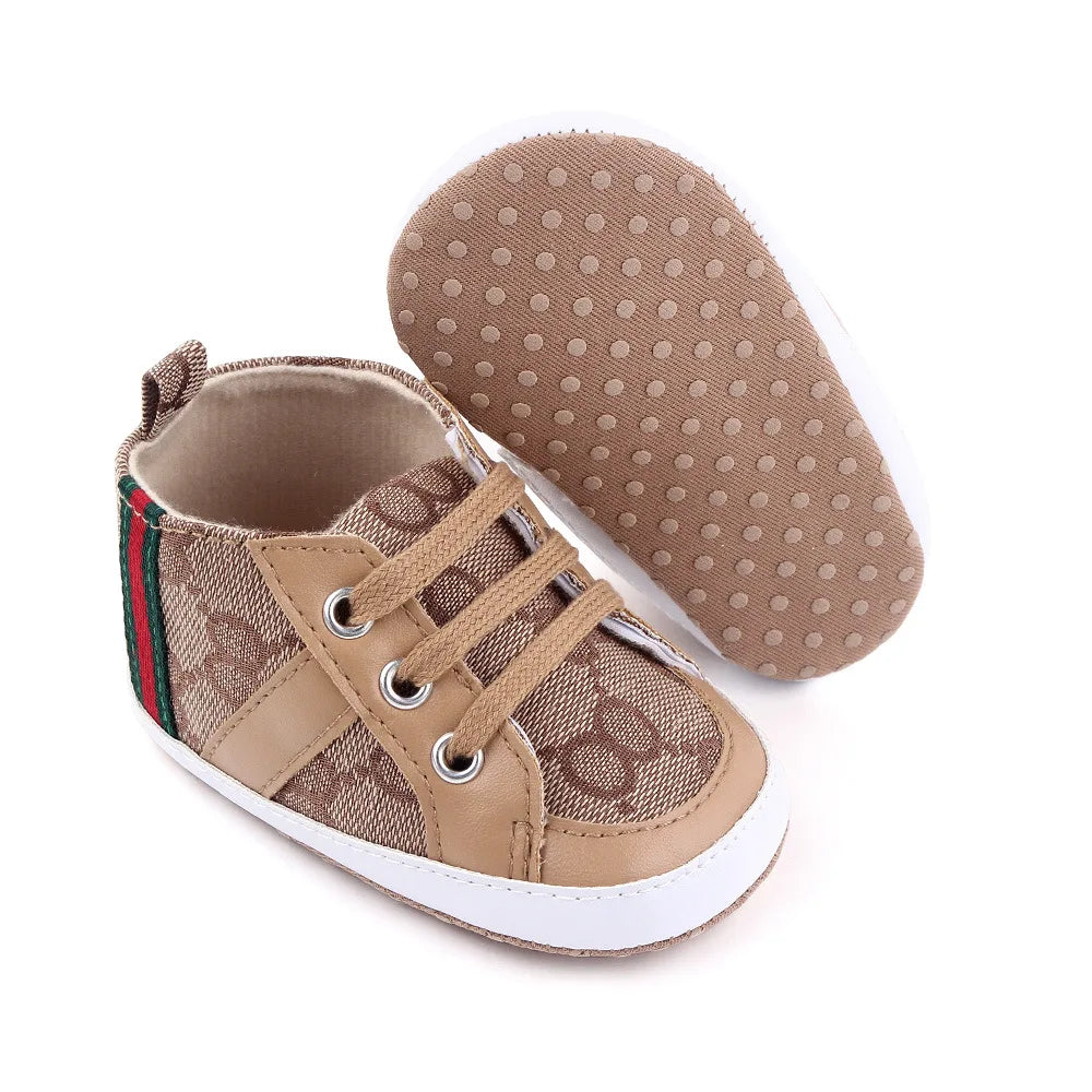 Newborn Baby Boy Shoes Casual High Top Non-Slip Sneakers